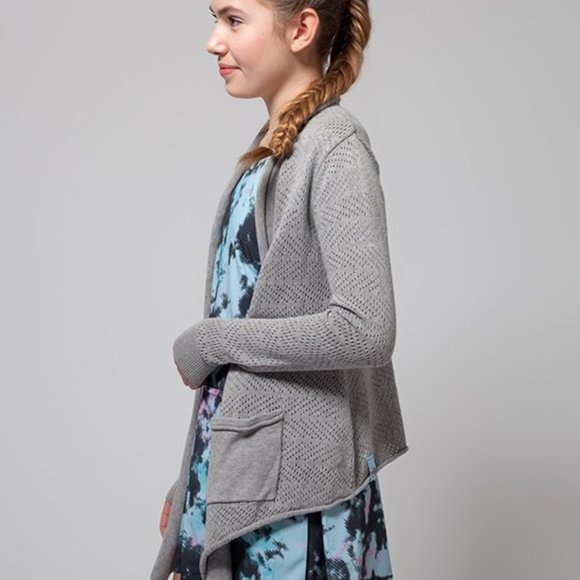 Ivivva Girl's Rise and Go Wrap Cardigan Sweater Size 14 - Picture 1 of 10